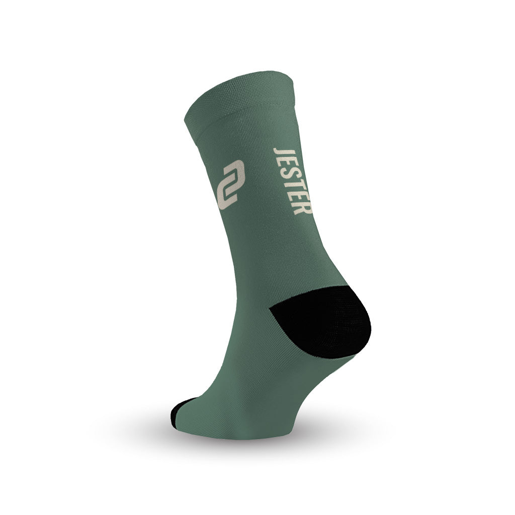 Stone Circle Jester Crew Socks (Green)