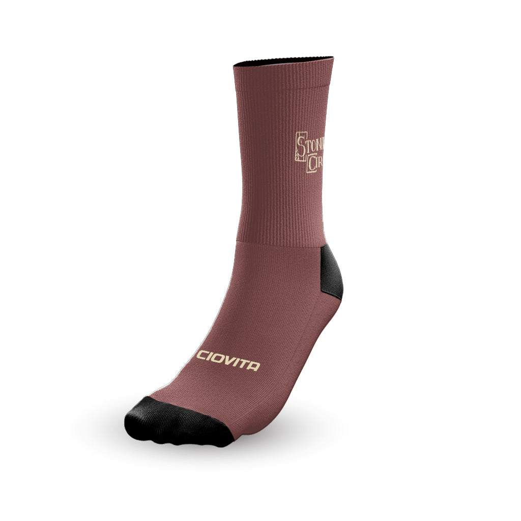 Stone Circle Rebel Crew Socks (Maroon)